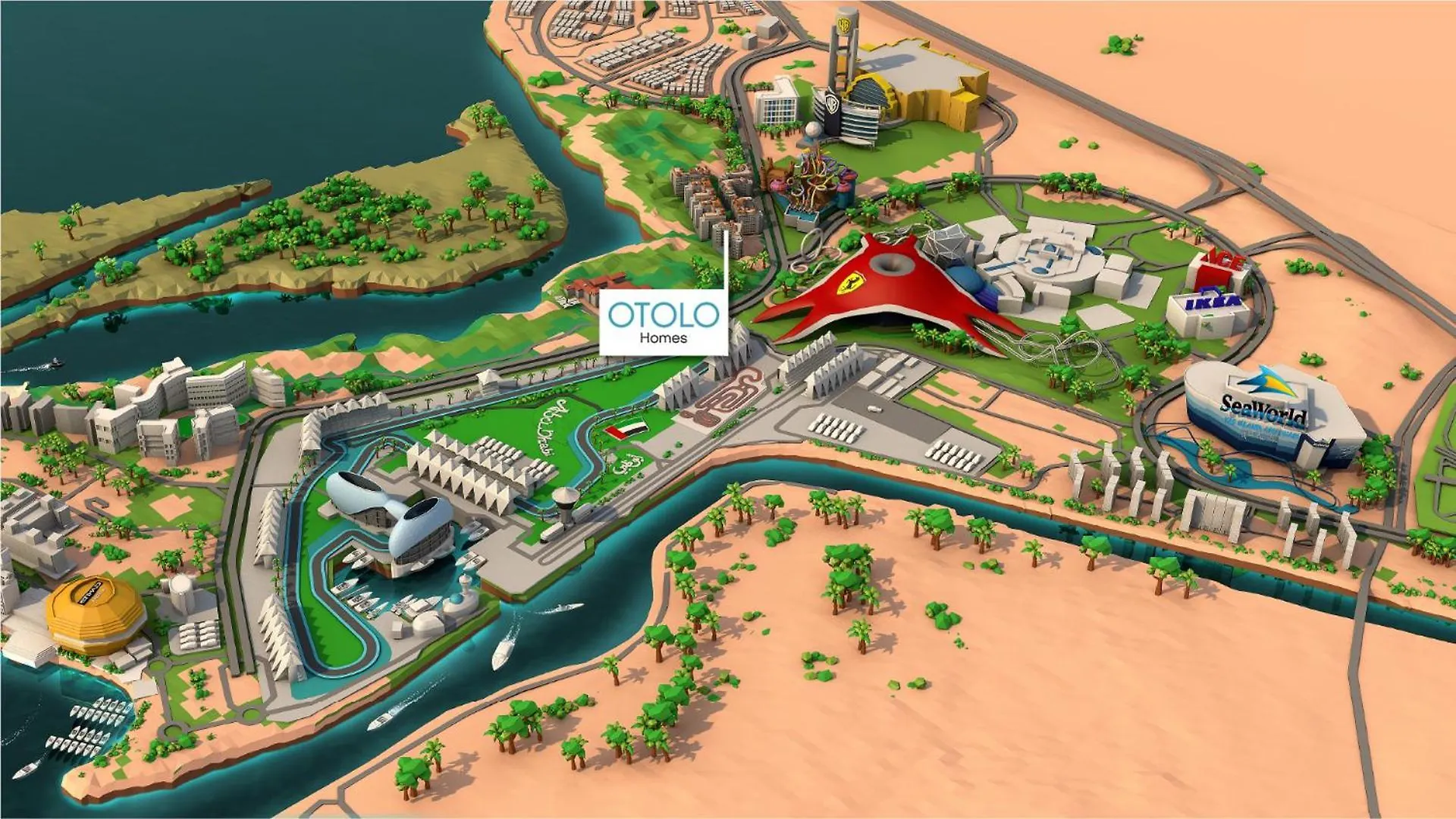 아파트 Studio By Otolo Homes With Free Yas Theme Park Tickets 아부다비